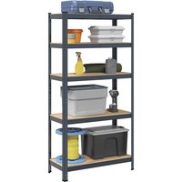 5 Layer Storage Shelf Anthracite Steel&Engineered Wood