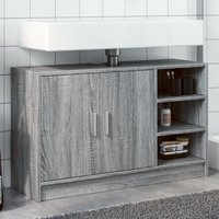 Berkfield Home Sink Cabinet Grey Sonoma 90x29x55 cm Engineered Wood | Size: 90 x 29 x 55 cm