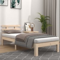 Bed Frame Solid Wood 90X190 cm Single