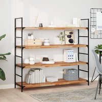 Berkfield Home Floating Shelves 2 pcs 160x40x4 cm Oil Finished Solid Wood Acacia in Brown | Size: 160 x 40 x 4 cm