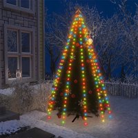 Christmas Tree Net Lights 250 LEDs Colourful 250 cm