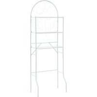 Berkfield Home Toilet Rack White 60x33x174 cm | Size: 60 x 33 x 174 cm