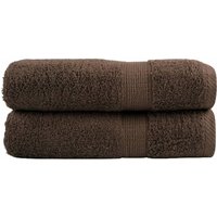Berkfield Home Premium Hand Towels SOLUND 2pcs Brown 50x100cm 600gsm