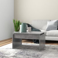 Berkfield Home Coffee Table Concrete Grey 68x50x38 cm Engineered Wood | Size: 68 x 50 x 38 cm