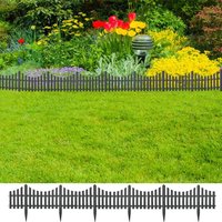 Berkfield Home Lawn Edgings 17 pcs Anthracite 10 m PP