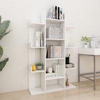Berkfield Home Book Cabinet White 86x25.5x140 cm Engineered Wood