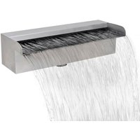 Rectangular Waterfall Pool Fountain Stainless Steel 30 cm