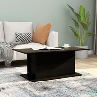 Berkfield Home Coffee Table Black 102x55.5x40 cm Engineered Wood