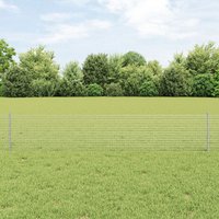Welded Wire Fence 22 U Posts 0.4x50 m Steel