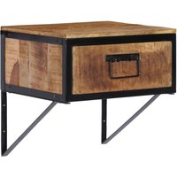 Berkfield Home Bedside Cabinet 40x35x40 cm Solid Wood Mango in Brown | Size: 40 x 35 x 40 cm