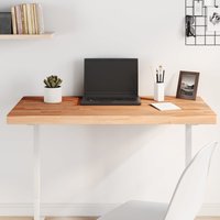 Berkfield Home Table Top 100x50x4 cm Rectangular Solid Wood Beech in Brown | Size: 100 x 50 x 4 cm