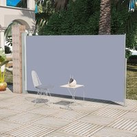 Berkfield Home Patio Retractable Side Awning 160 x 300 cm Grey