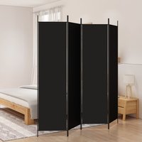 4 Panel Room Divider 200x200 cm Fabric