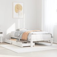 Bed Frame Drawers without Mattress 100x200 cm