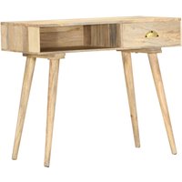 Berkfield Home Console Table 90x45x75 cm Solid Mango Wood in Brown | Size: 90 x 45 x 75 cm