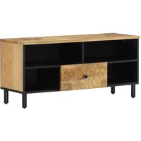 TV Cabinet 100x33x46 cm Solid Wood Mango x 33 x 46 cm
