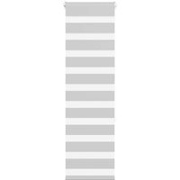 Berkfield Home Zebra Blind Light Grey 45x150 cm Fabric Width 40.9 cm Polyester