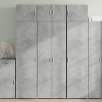 Storage Cabinet Concrete 70x42.5x225 cm Engineered Wood