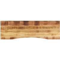 Desk Top Curve 160x50x2.5 cm Solid Wood Rough Mango