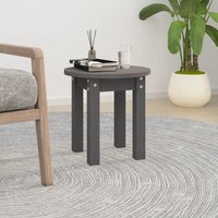 Berkfield Home Coffee Table Grey Ø 35x35 cm Solid Wood Pine