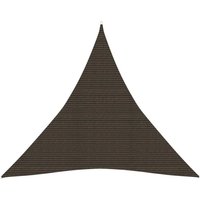 Berkfield Home Sunshade Sail 160 g/m ² Brown 4x4x4 m HDPE