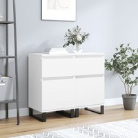 Berkfield Home Sideboards 2 pcs White 40x35x70 cm Engineered Wood | Size: 40 x 35 x 70 cm