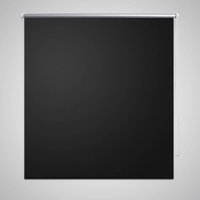 Berkfield Home Roller Blind Blackout 100 x 230 cm Black