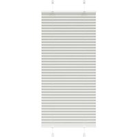 Berkfield Home Pleated Blind Light Grey 55x100 cm Fabric Width 54.4 cm Polyester