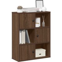 Bookcase Oak 60x24x76.5 cm Engineered Wood