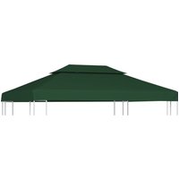 Berkfield Home Gazebo Cover Canopy Replacement 310 g / m ² Green 3 x 4 m