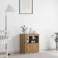 Sideboard LED Lights Artisan Oak 60 5x37x67 cm x 37 x 67 cm