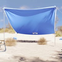 Berkfield Home Beach Canopy with Sand Anchors Blue 304x300 cm