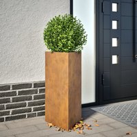 Berkfield Home Garden Planters 2 pcs Triangular 40x34.5x70 cm Corten Steel in Brown