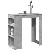 Bar Table Racks Concrete 102x50x103.5 cm Engineered Wood
