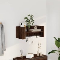Berkfield Home Wall Shelf Brown Oak 70.5x35x30.5 cm Engineered Wood