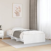 Bed Frame without Mattress 90x190 cm Single Engineered Wood
