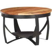 Berkfield Home Coffee Table Ø68x43 cm Solid Acacia Wood in Brown | Size: 68x43 cm