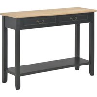 Berkfield Home Console Table Black 110x35x80 cm Wood | Size: 110 x 35 x 80 cm