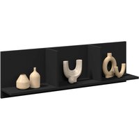 Berkfield Home Wall Cabinet 100x16.5x30 cm Black Engineered Wood