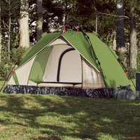 Berkfield Home Camping Tent Dome 2-Person Green Quick Release