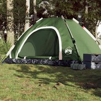 Berkfield Home Camping Tent 5-Person Green Quick Release
