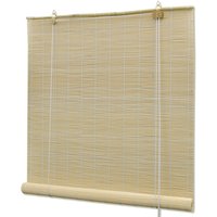 Berkfield Home Natural Bamboo Roller Blinds 120 x 160 cm in Beige