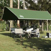 Berkfield Home Camping Tarp Green 500x294 cm Waterproof