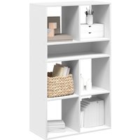 Berkfield Home Book Cabinet White 66x31x112 cm Engineered Wood | Size: 66 x 31 x 112 cm