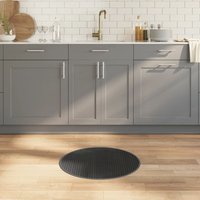 Rug Round Grey60 cm Bamboo