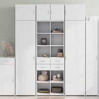 Berkfield Home Highboard White 70x42.5x185 cm Engineered Wood