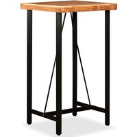 Berkfield Home Bar Table Solid Acacia Wood 60x60x107 cm in Brown | Size: 60 x 60 x 107 cm