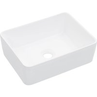 Berkfield Home Wash Basin 40x30x13 cm Ceramic White | Size: 40 x 30 x 13 cm