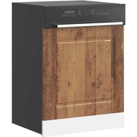 Berkfield Home Dishwasher Panel Kalmar Old Wood 60x1.5x67 cm Engineered Wood in Brown