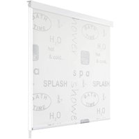 Berkfield Home Shower Roller Blind 120x240 cm Splash in Grey